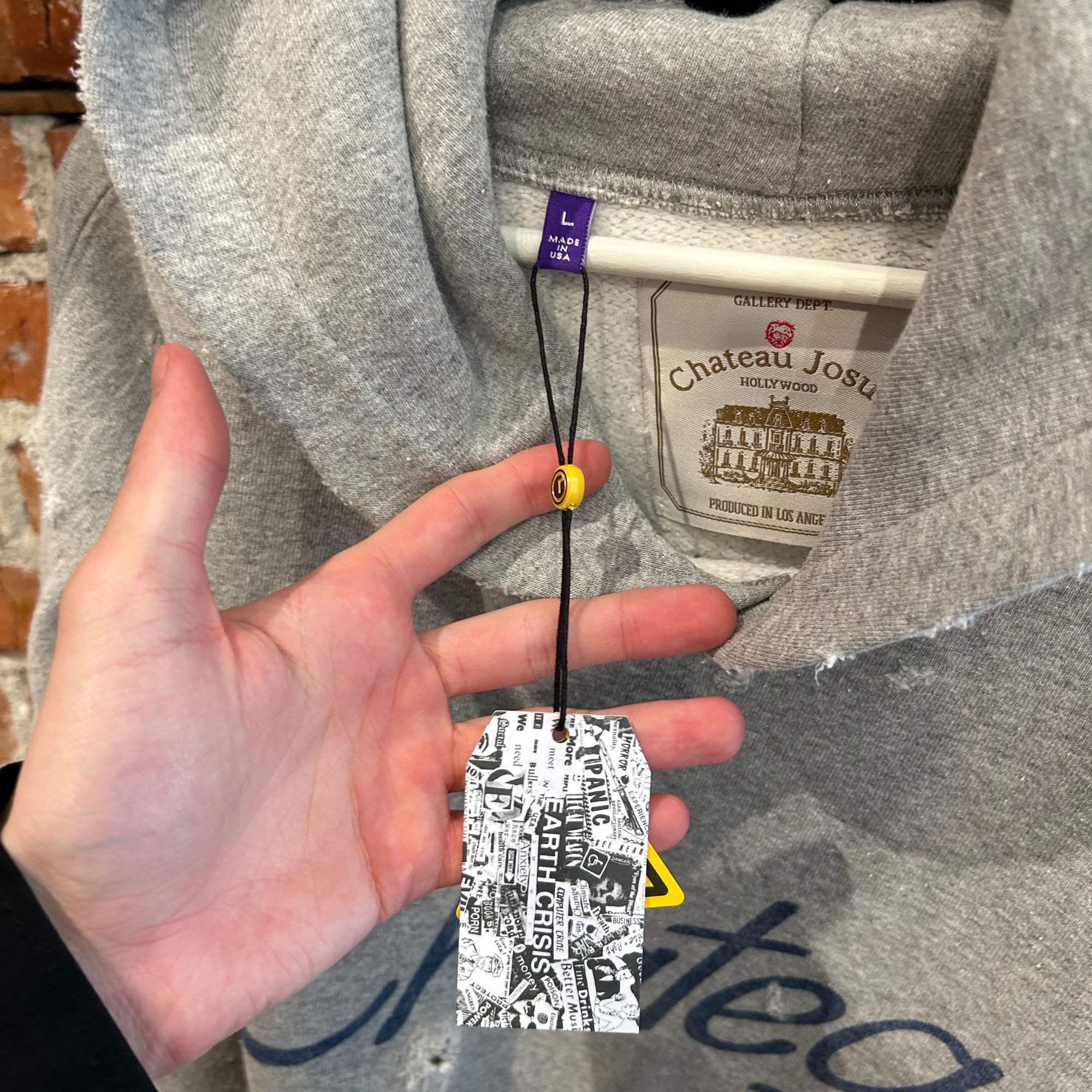 GALLERY DEPT. CHATEAU RANCH PAINTER HOODIE ‘GRAY’