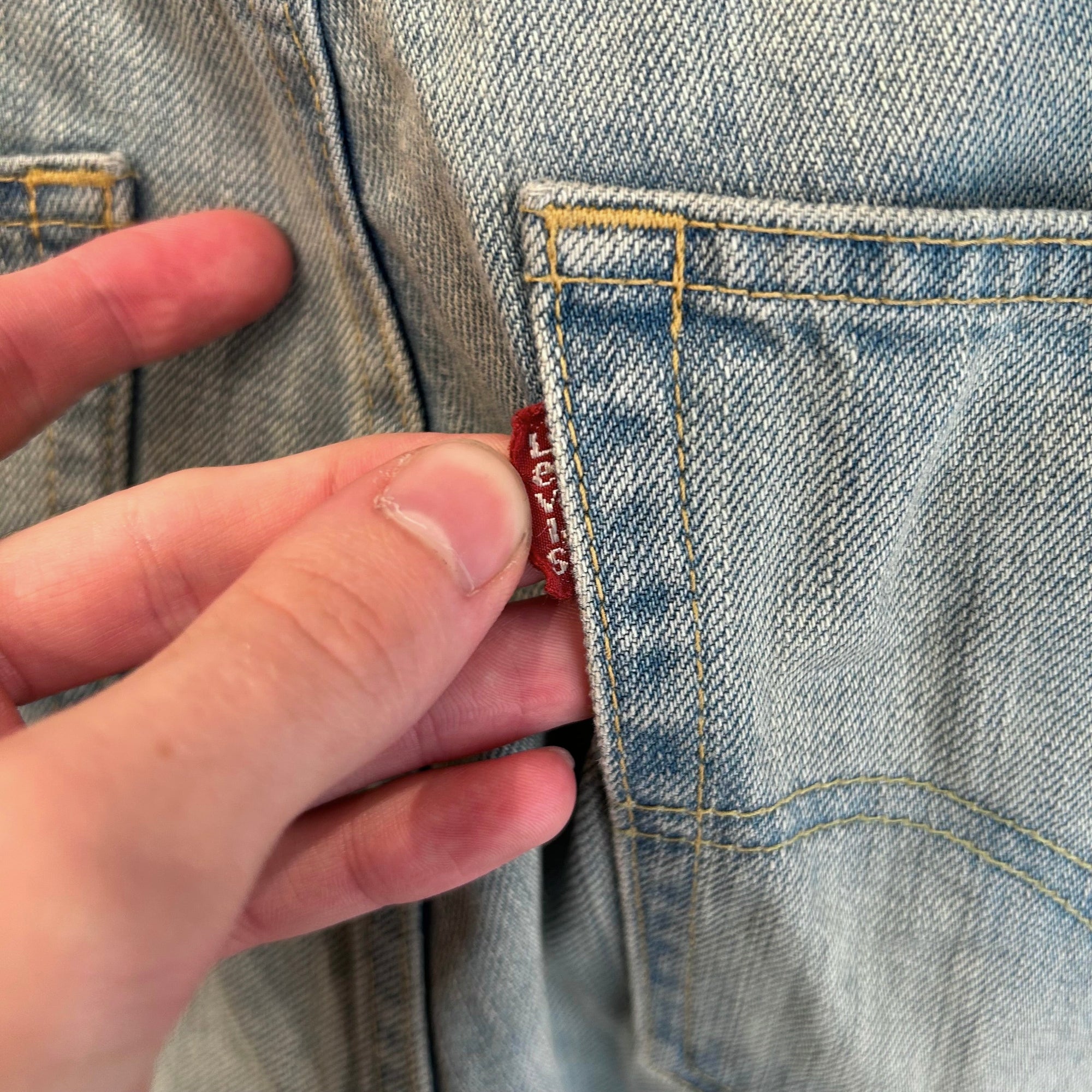 LEVIS X JUNYA WATANABE AD2022 WIDE LEG DENIM ‘LIGHT WASH’