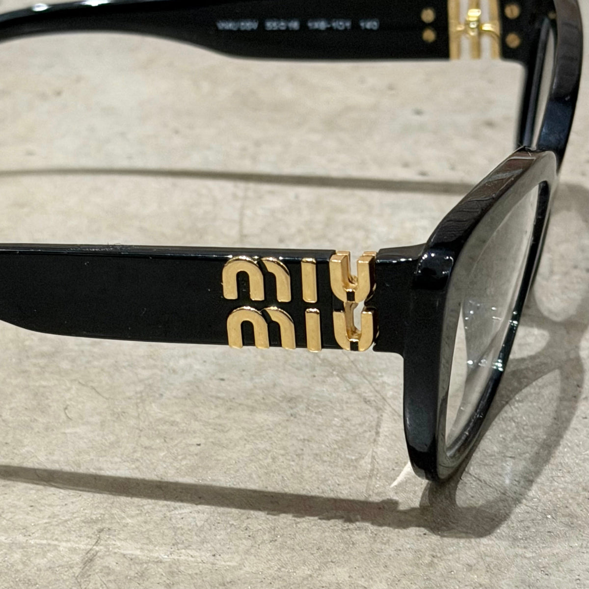 MIU MIU 05VV CATEYE GLASSES ‘BLACK’