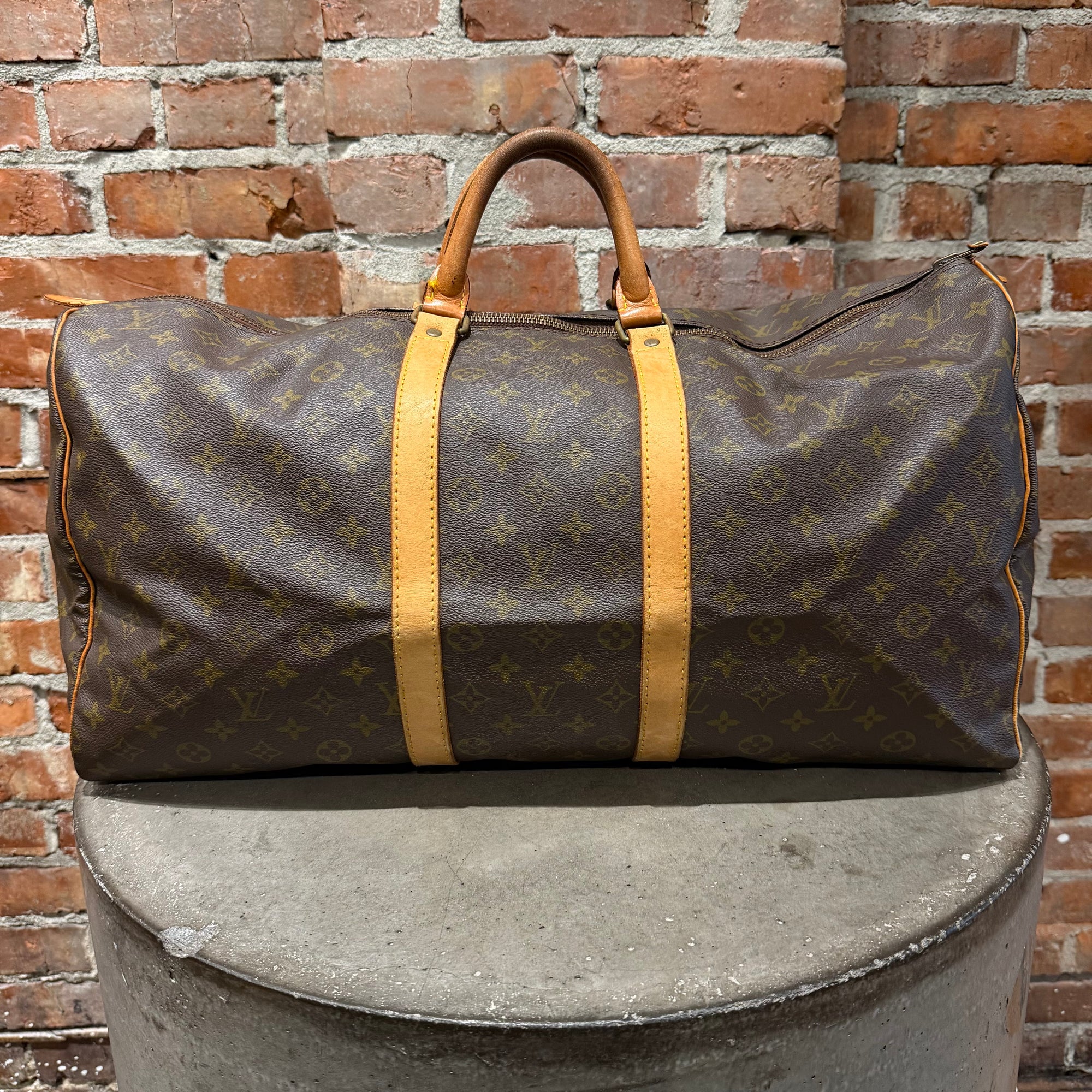 LOUIS VUITTON MONOGRAM KEEPALL 50 'BROWN'