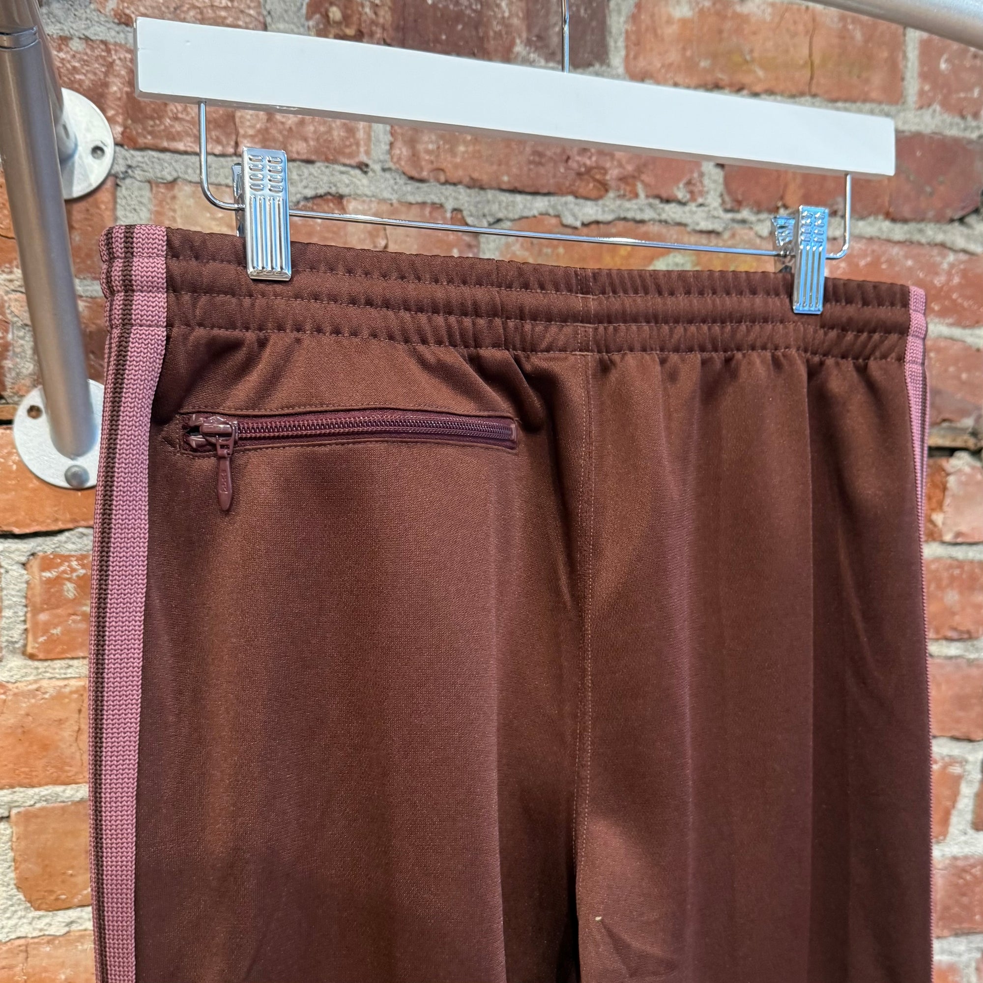 NEEDLES CLASSIC STRAIGHT TRACK PANTS ‘MAROON/PINK’