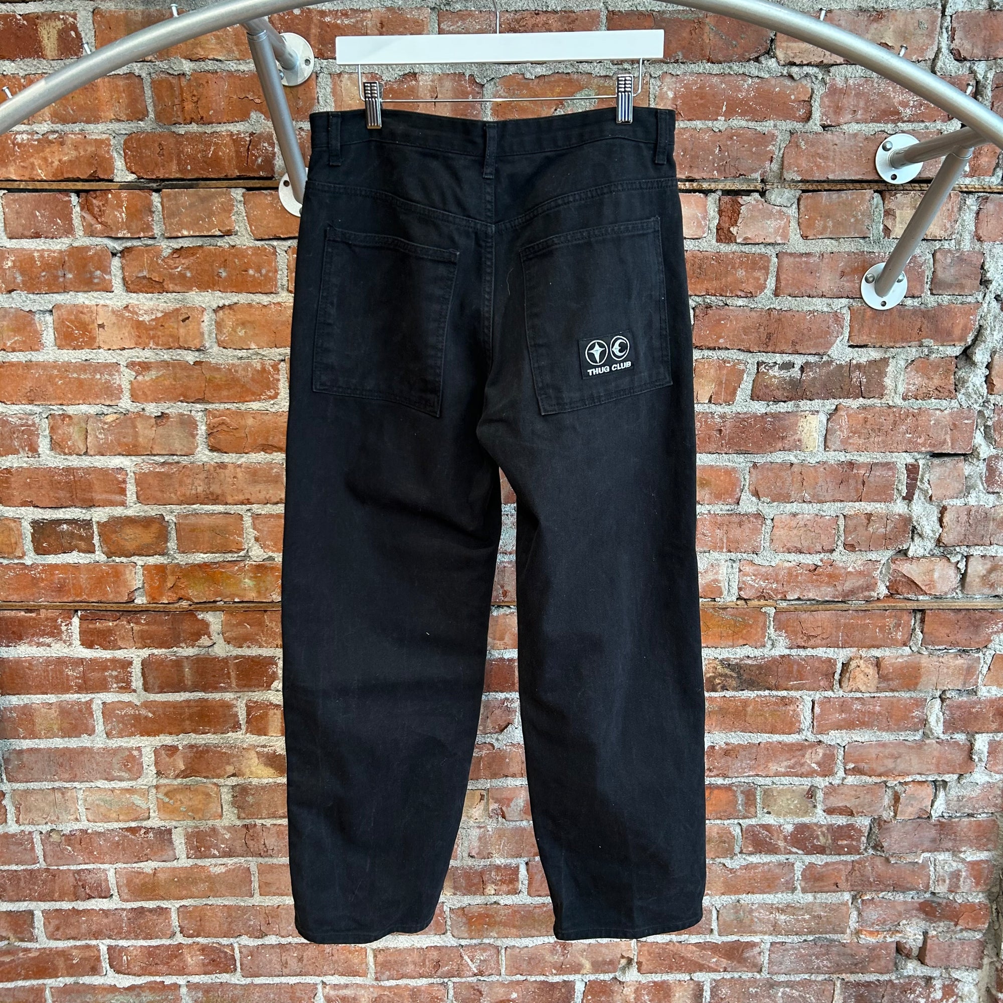 THUG CLUB AW24 STUDDED CARPENTER PANTS ‘BLACK’