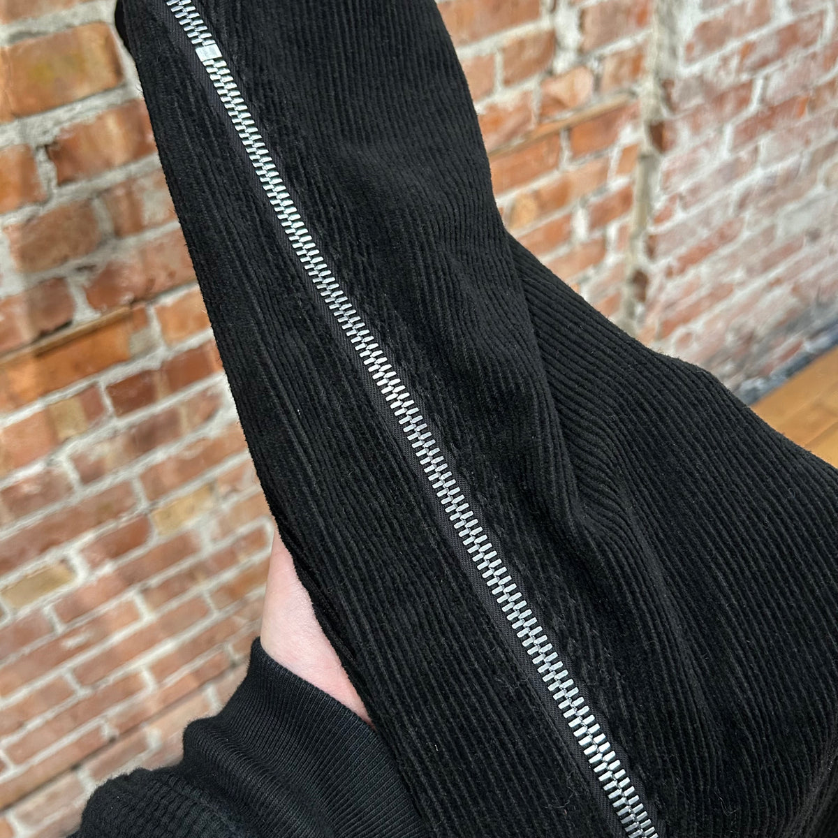 RICK OWENS FW25 CONCORDIAN CORDUROY BOLAN BANANA PANTS ‘BLACK’