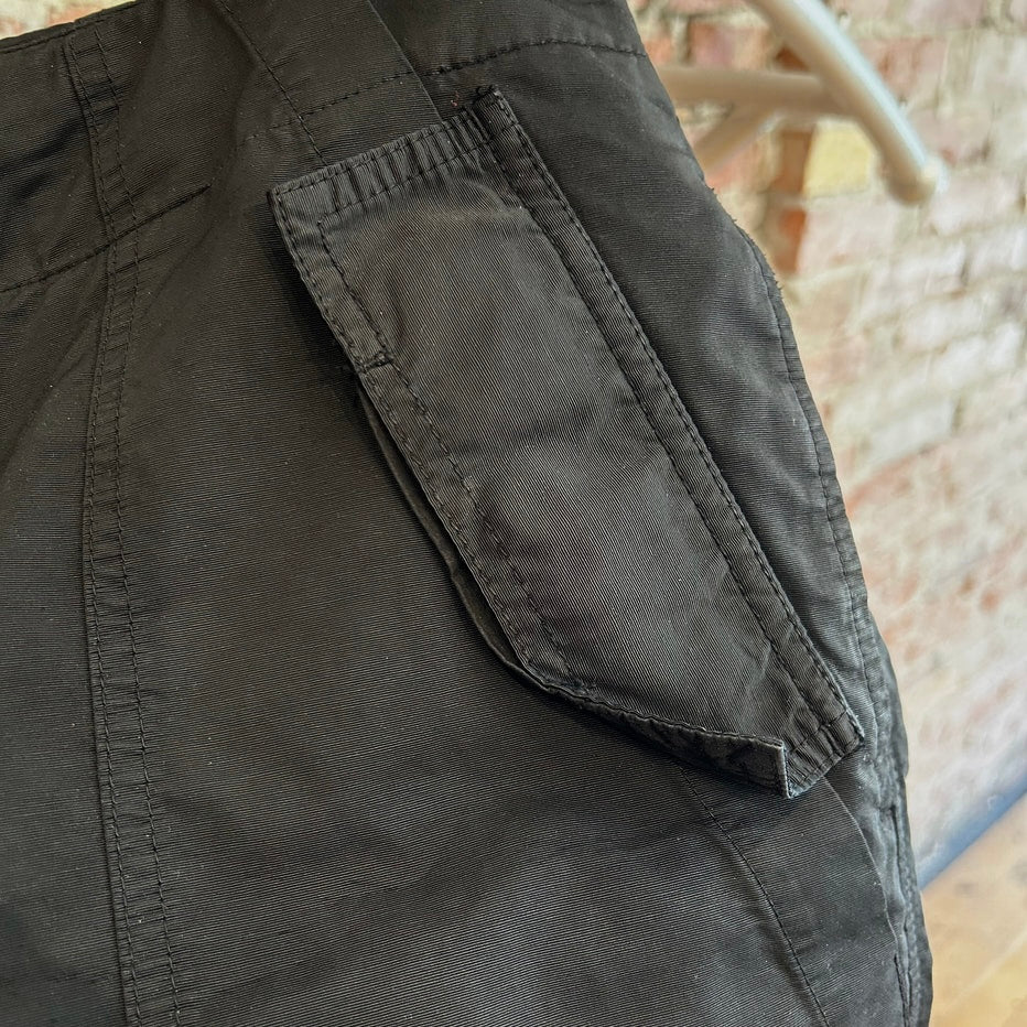 RICK OWENS DRKSDHW SS126 AIRCUT POD SHORTS ‘BLACK’