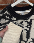 BOTTEGA VENETA ABSTRACT SCRIPT WOOL SWEATER ‘CREAM’