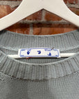 OFF-WHITE STENCIL LOGO KNIT SWEATER ‘SLATE BLUE’