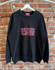 HYSTERIC GLAMOUR MAIDEN LOGO CREWNECK ‘BLACK’