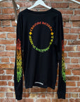 CHROME HEARTS GRADIENT FLORAL LONG SLEEVE ‘BLACK/MULTI’