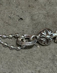 CHROME HEARTS TINY CROSS W/ CROSSBALL ‘SILVER’