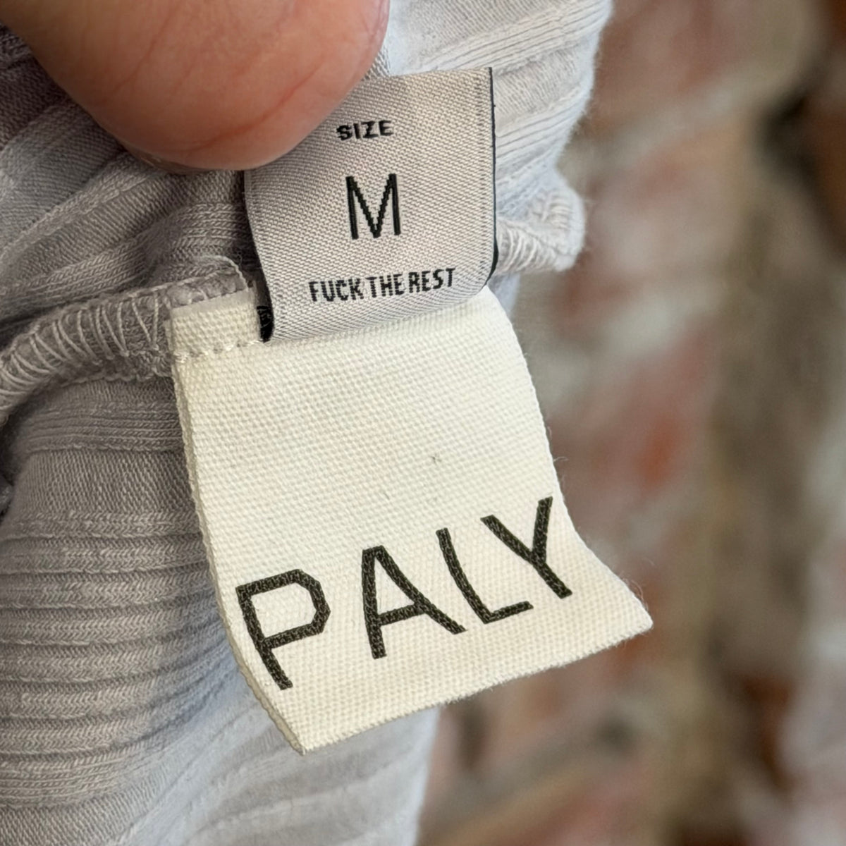 PALY HOLLYWOOD SS26 HUSTLR PATCH LONGSLEEVE ‘GREY’