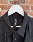 YOHJI YAMAMOTO GROUND Y DOUBLE LAYERED BUTTON UP ‘BLACK’