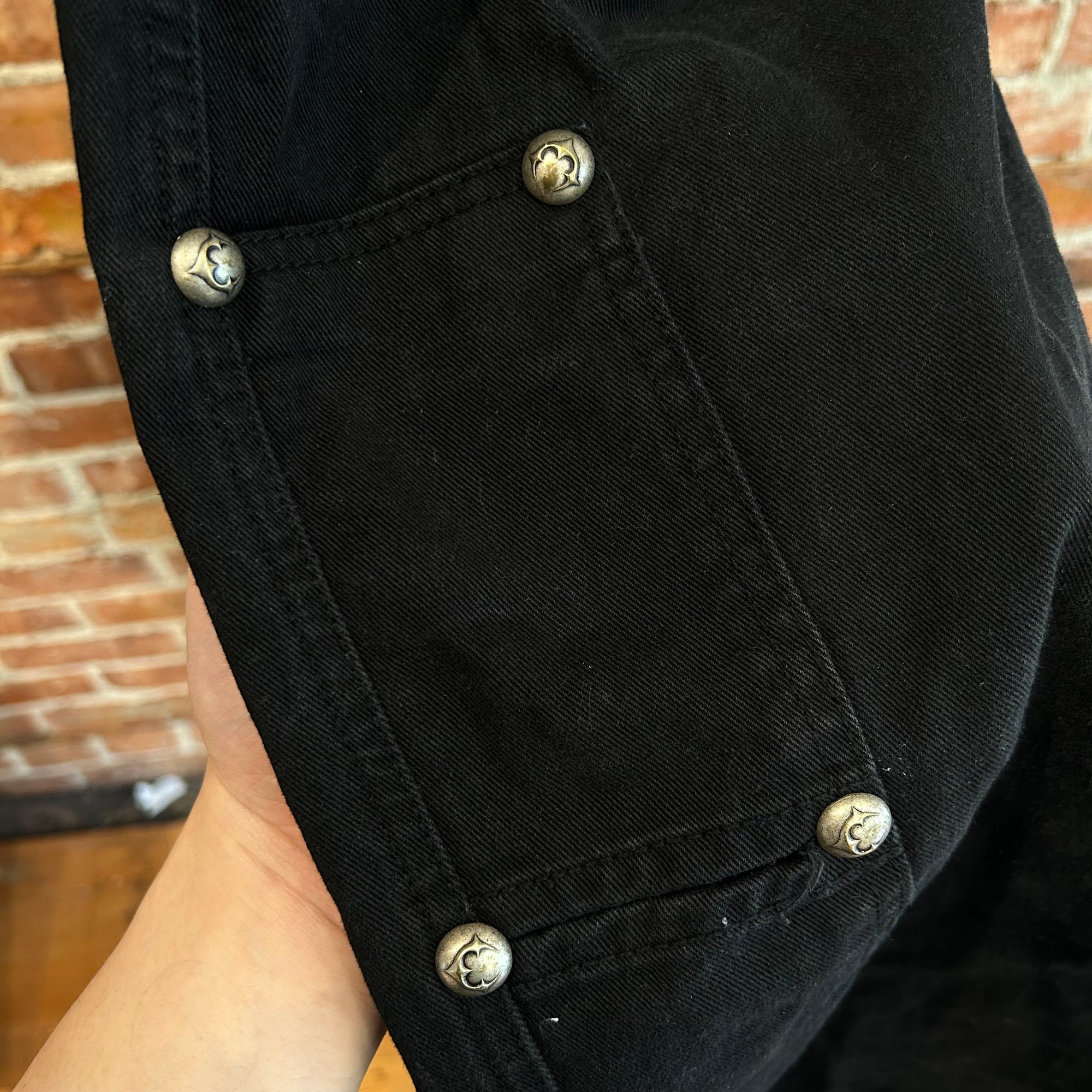 THUG CLUB AW24 STUDDED CARPENTER PANTS ‘BLACK’