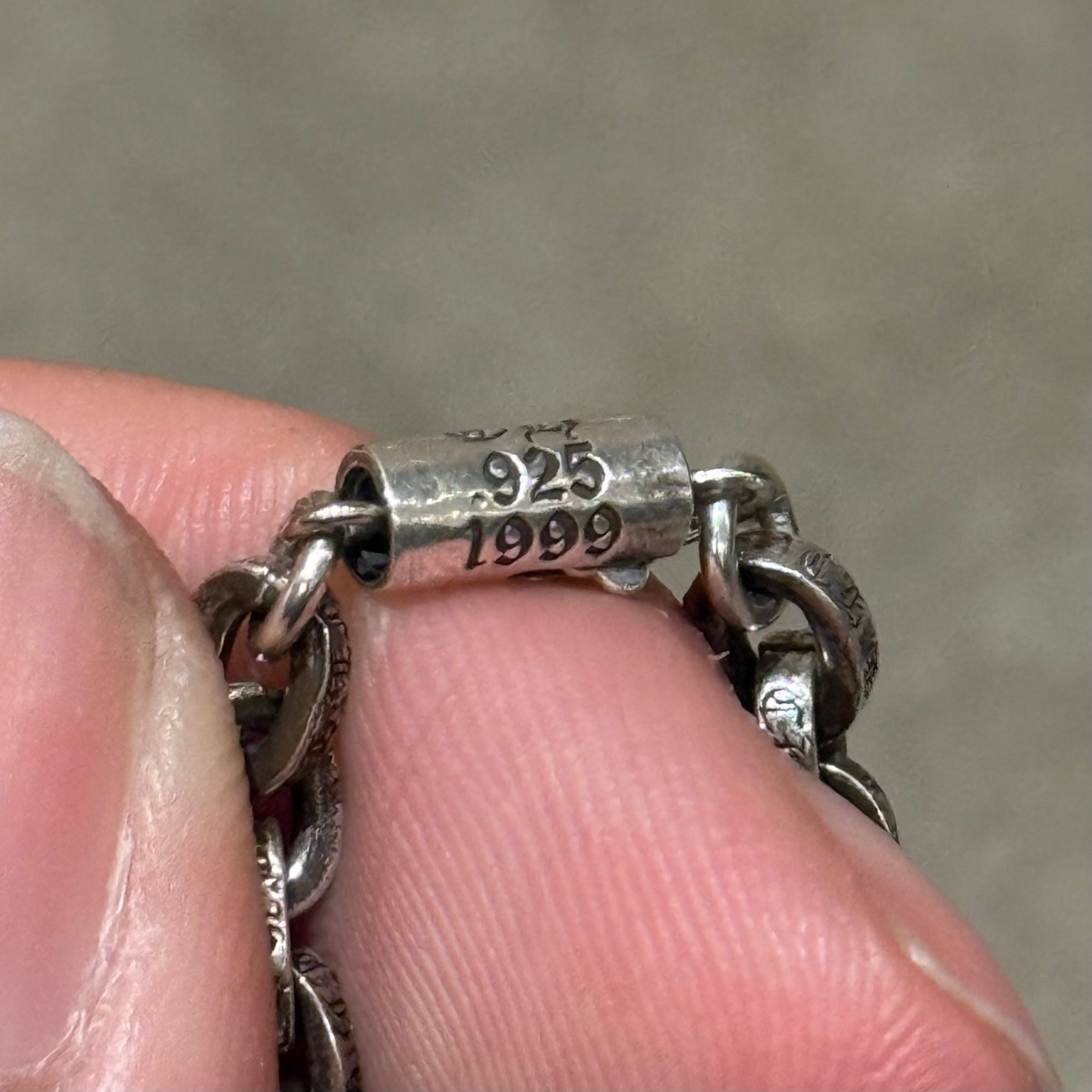 CHROME HEARTS 8” PAPER CHAIN BRACELET ‘SILVER’