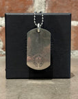 CHROME HEARTS FLEUR KNEE DOGTAG NECKLACE ‘SILVER’