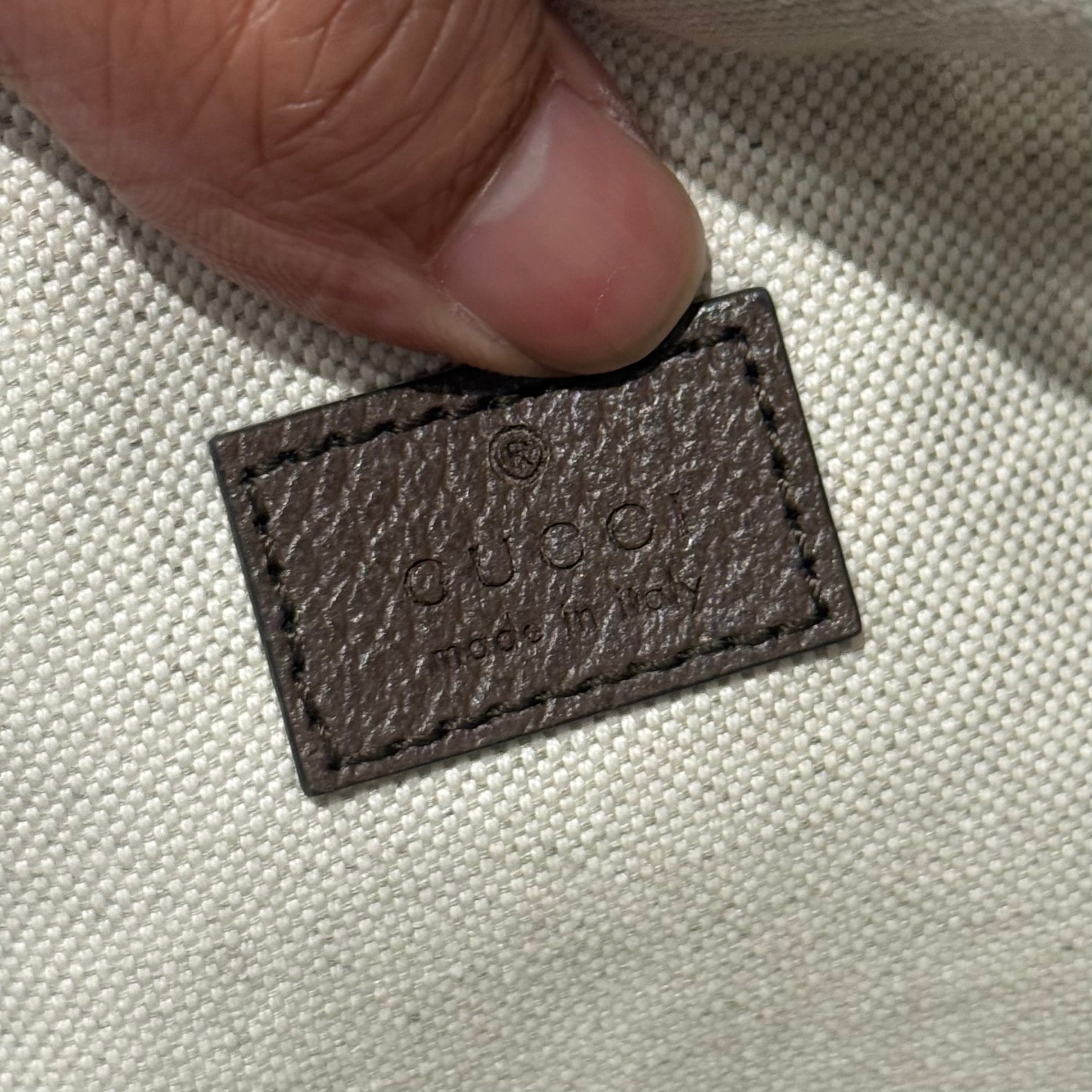 GUCCI JUMBO MONOGRAM BUM BAG ‘BROWN’