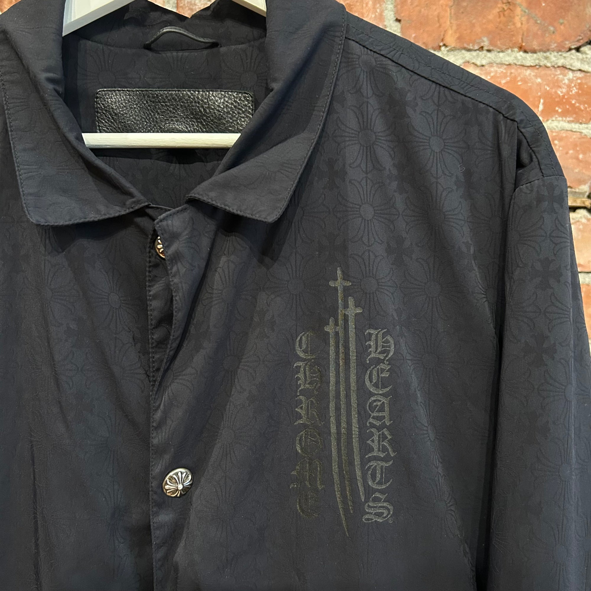 CHROME HEARTS RIGGINS V2 BASEBALL JACKET ‘BLACK’