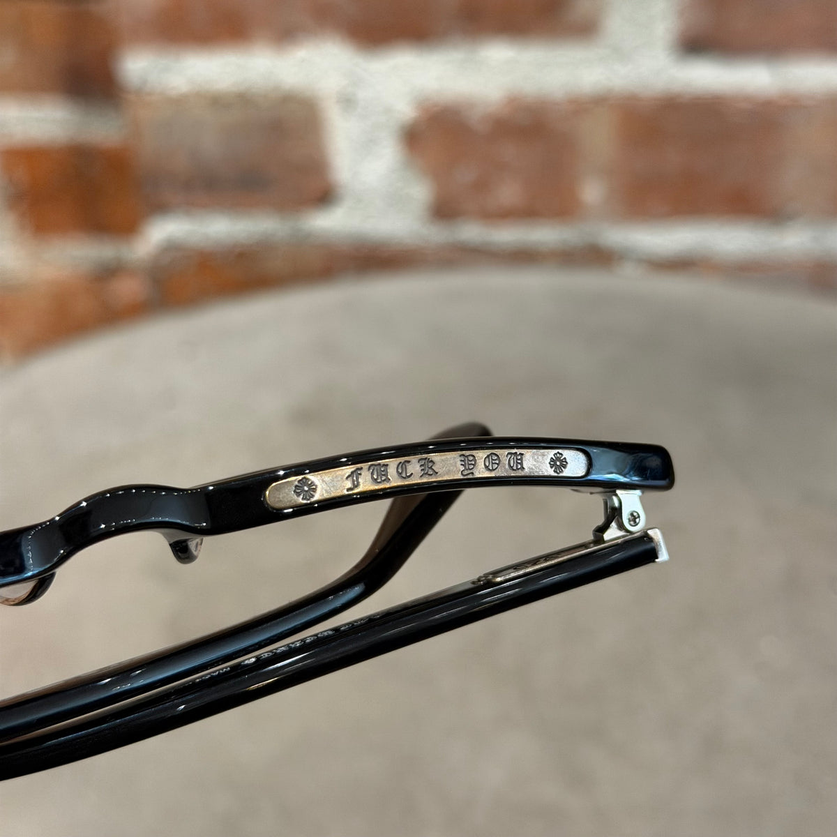 CHROME HEARTS LOWRIDER 50MM SUNGLASSES 'BLACK/GREEN'