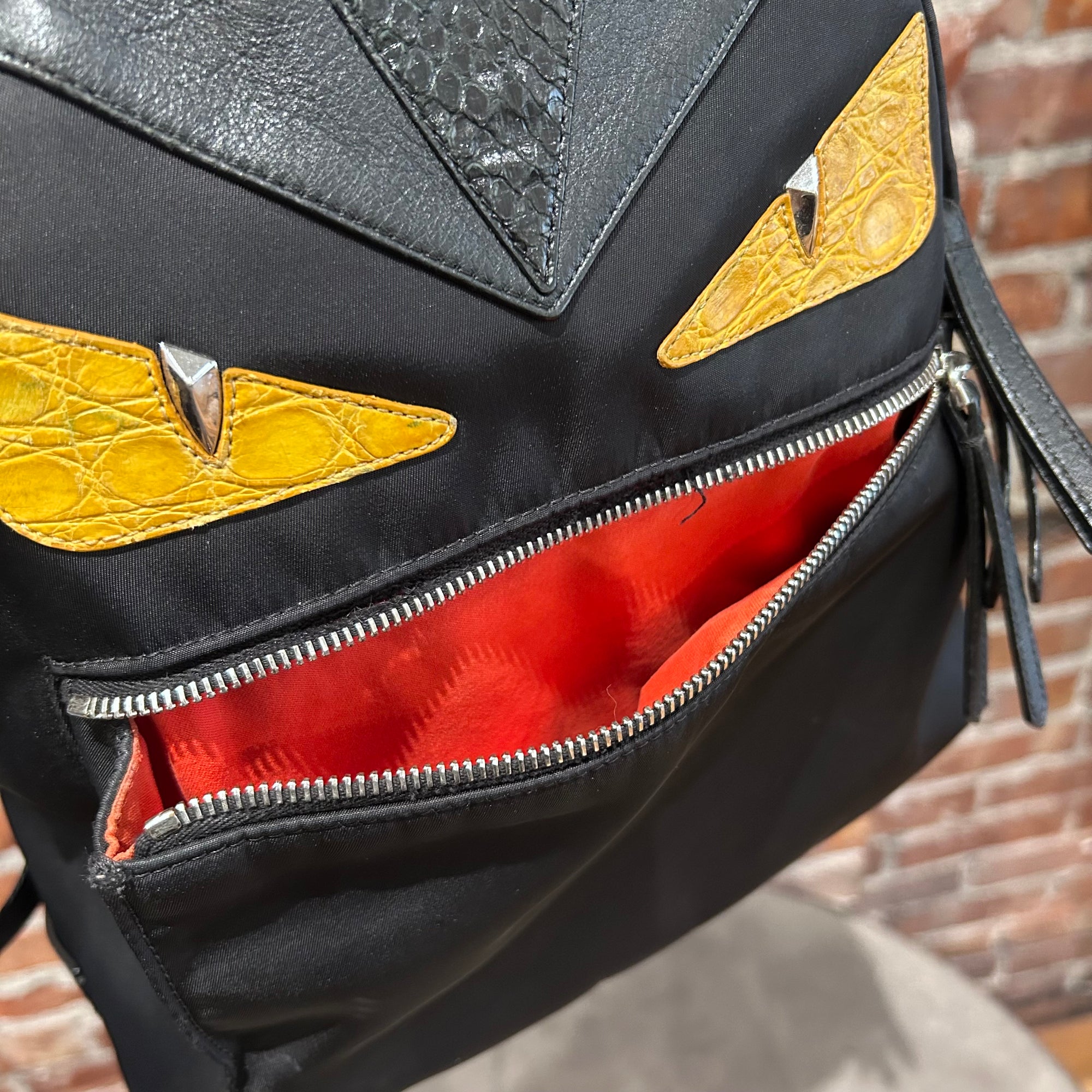 FENDI MONSTER BACKPACK ‘BLACK’