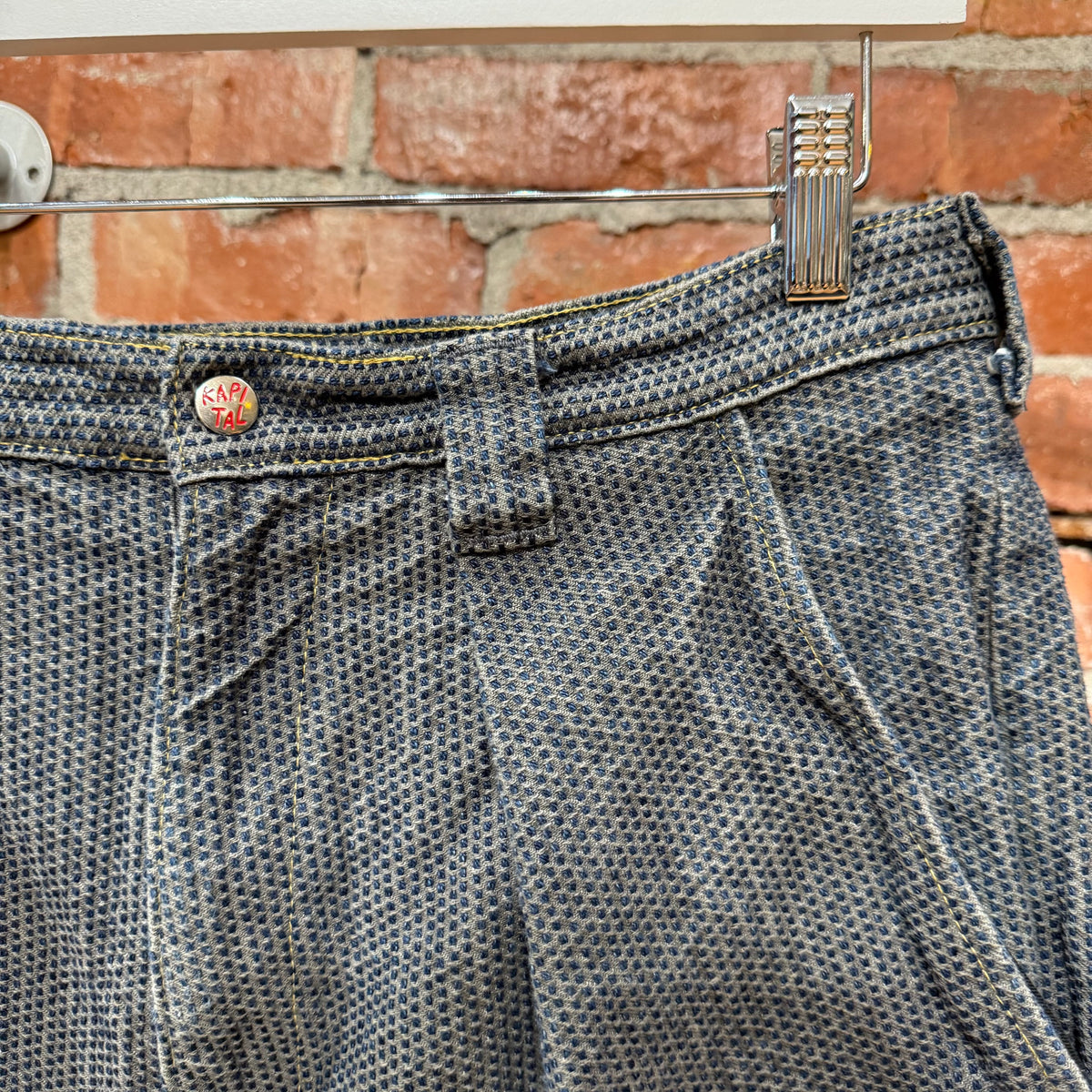 KAPITAL CENTURY DENIM NO.7  SUMI SHORTS ‘ASH BLUE’