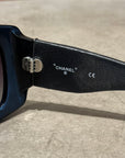 CHANEL QUILTED SHIELD SUNGLASSES ‘BLACK’