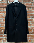 A.P.C LANIFICIO BECHERUCCI ITALIAN WOOL COAT ‘BLACK’