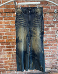 NO FAITH STUDIOS FLARED WIDE DENIM PANTS ‘INDIGO’