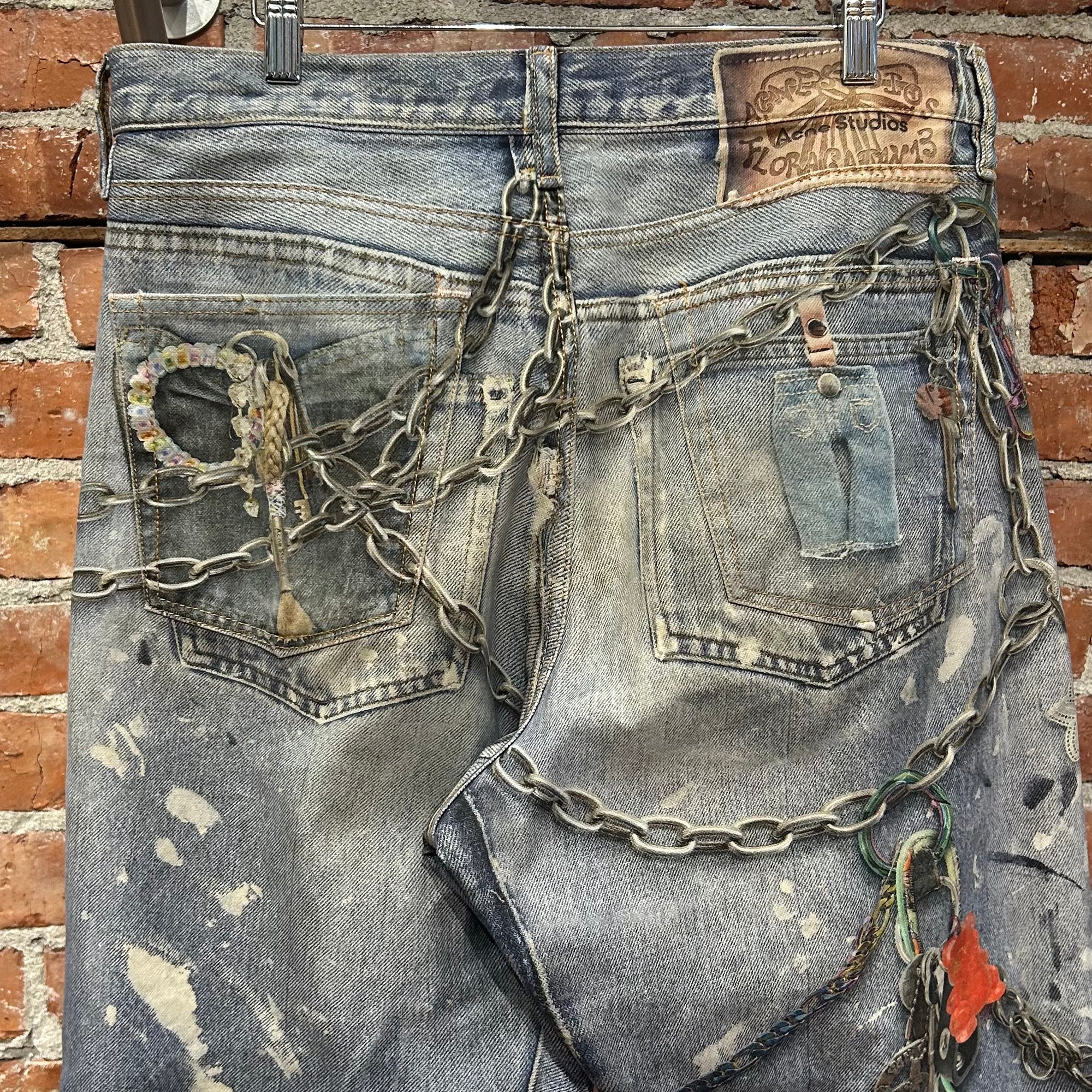 ACNE STUDIOS 1981 TROMPE LOOSE FIT CHAIN DENIM ‘BLUE’