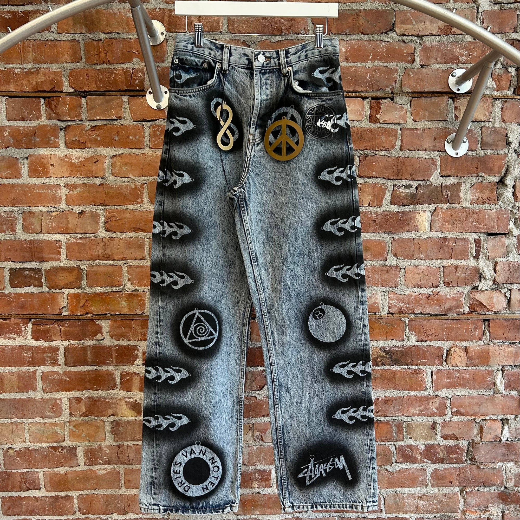 STUSSY X DRIES VAN NOTEN STENCIL DENIM ‘BLUE’