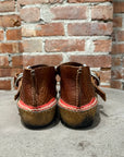 VISVIM 08AW SKYNYRD DOUBLE RING MOC FOLK LEATHER ‘BROWN’