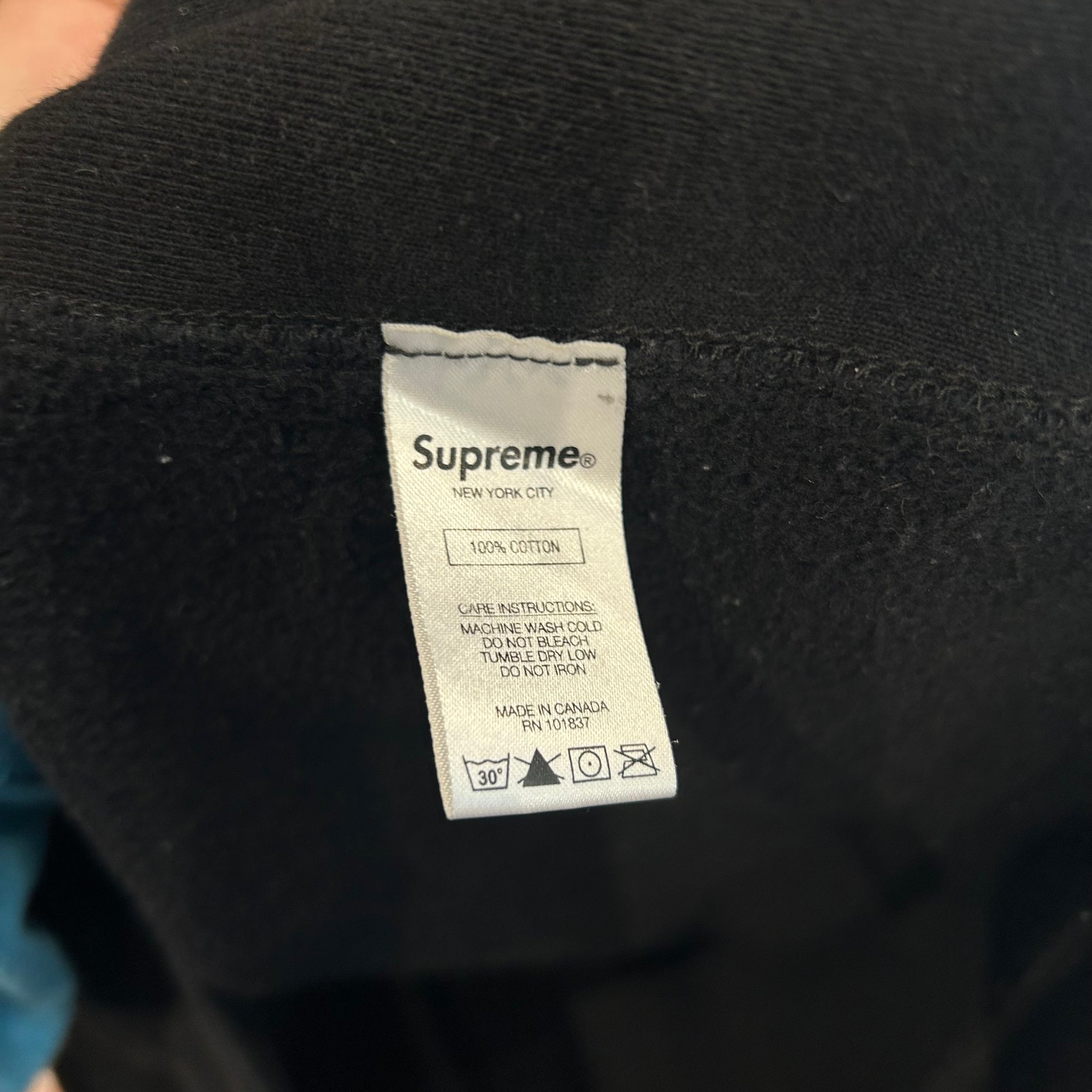 SUPREME FW19 BANDANA BOX LOGO HOOODIE ‘BLACK’