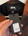 STUSSY CHECK PADDED WORK JACKET  ‘ORANGE’