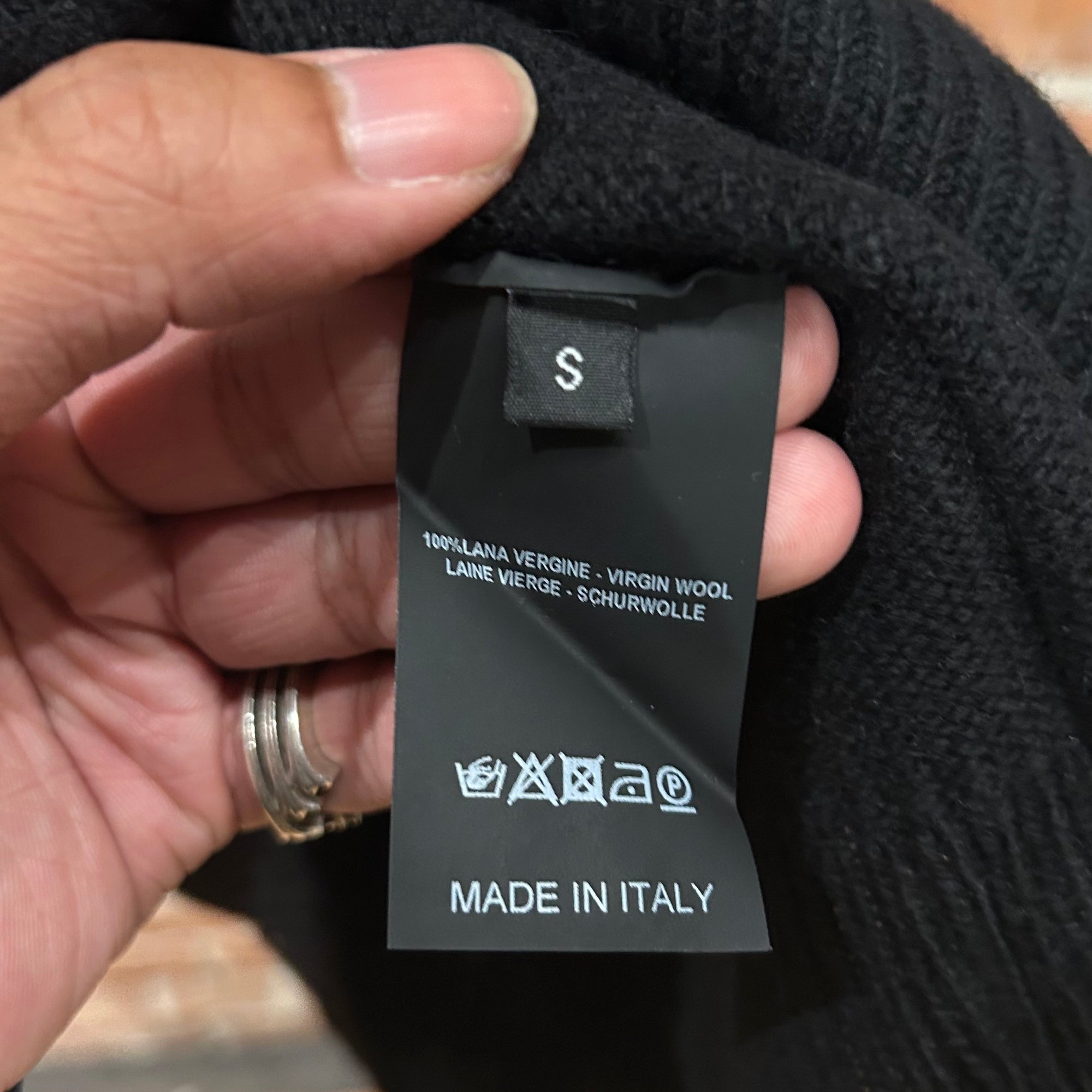 RAF SIMONS DOUBLE STRAP TURTLENECK KNIT ‘BLACK’
