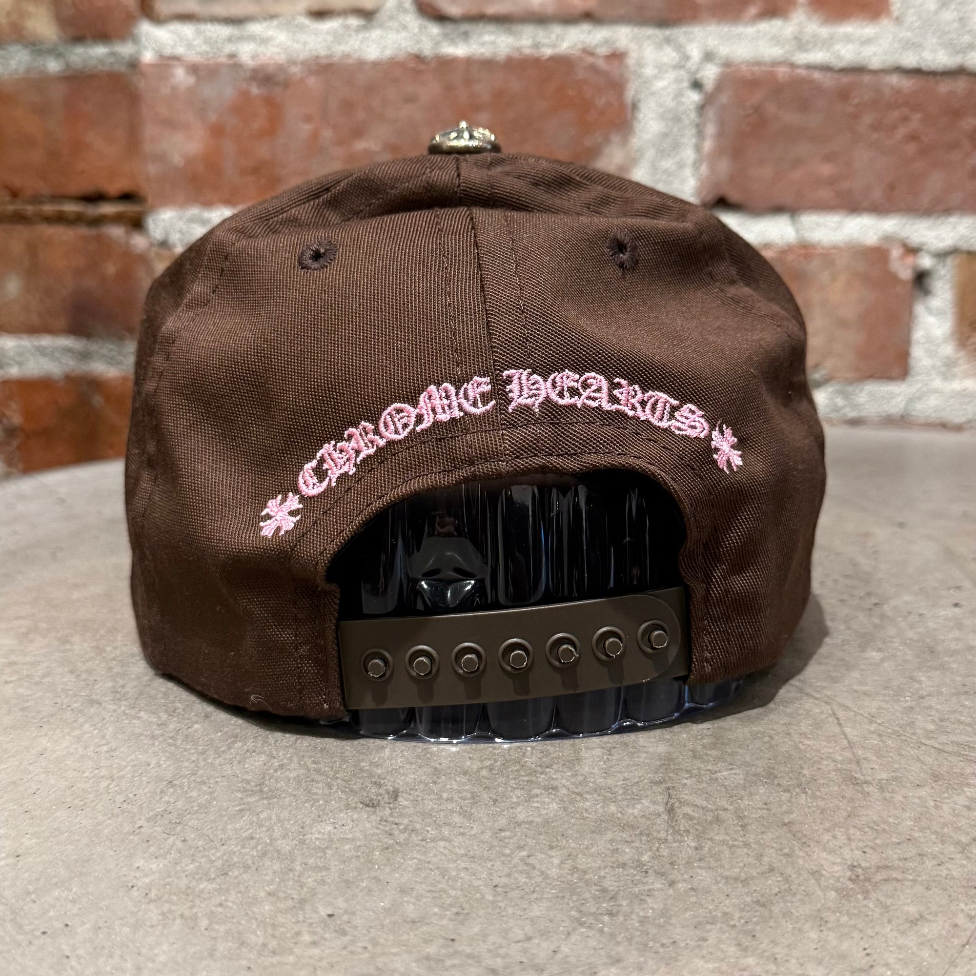 CHROME HEARTS CH LOGO BASEBALL HAT ‘BROWN/PINK’