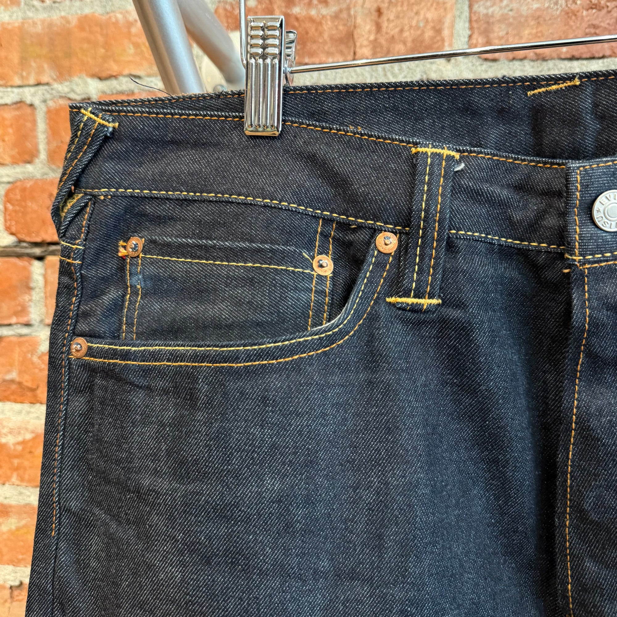 EVISU LOT 2000 SINGLE GULL DENIM 'INDIGO/IVORY'