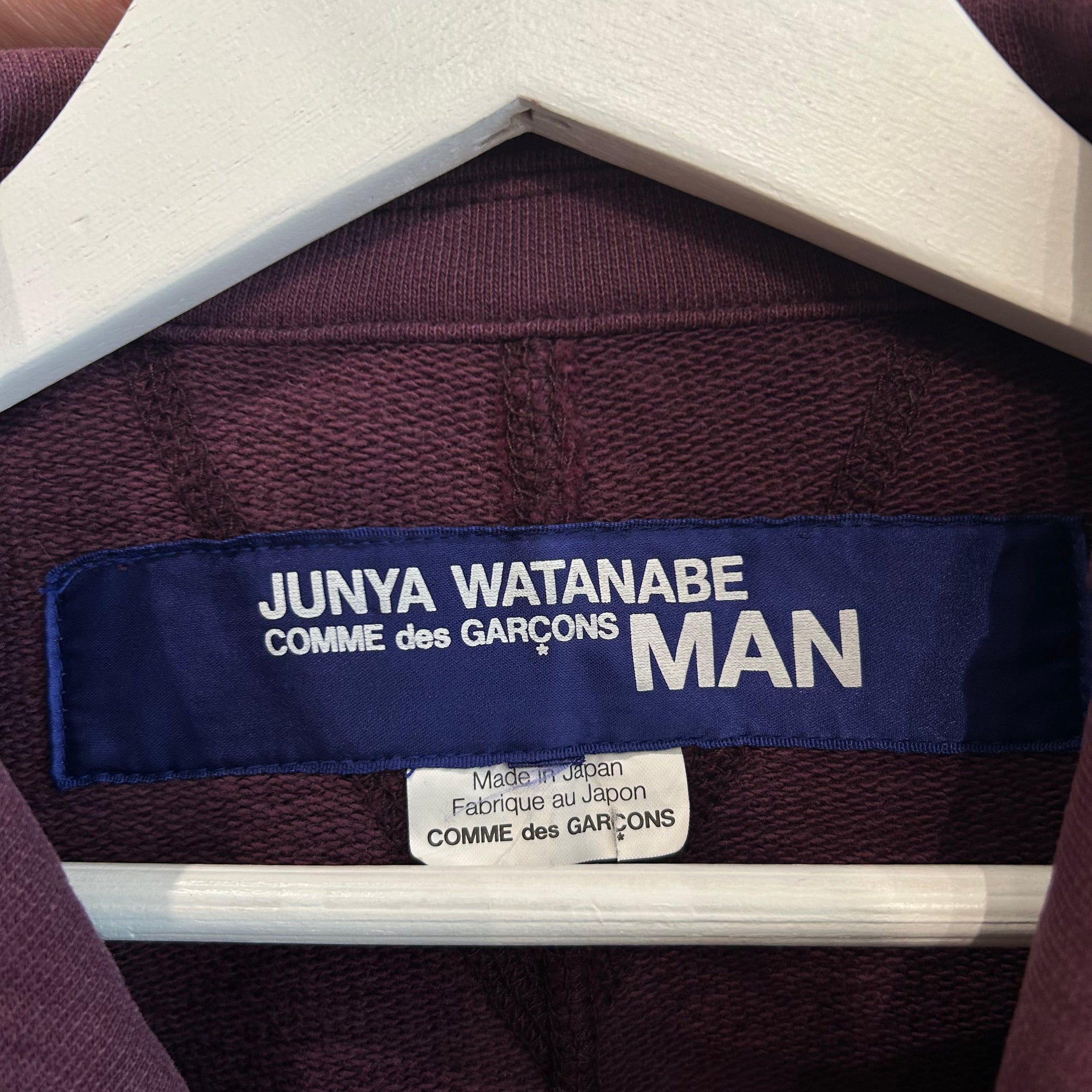 COMME DES GARÇONS X JUNYA WATANABE AD2008 PANEL JACKET ‘PLUM’