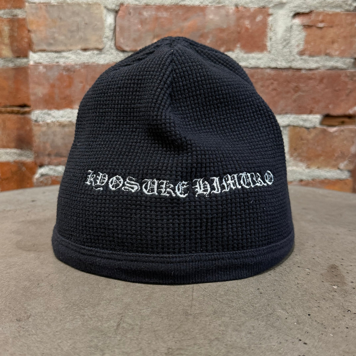 CHROME HEARTS X KYOSUKE HIMURO HORSESHOE SKULL CAP BEANIE ‘BLACK’