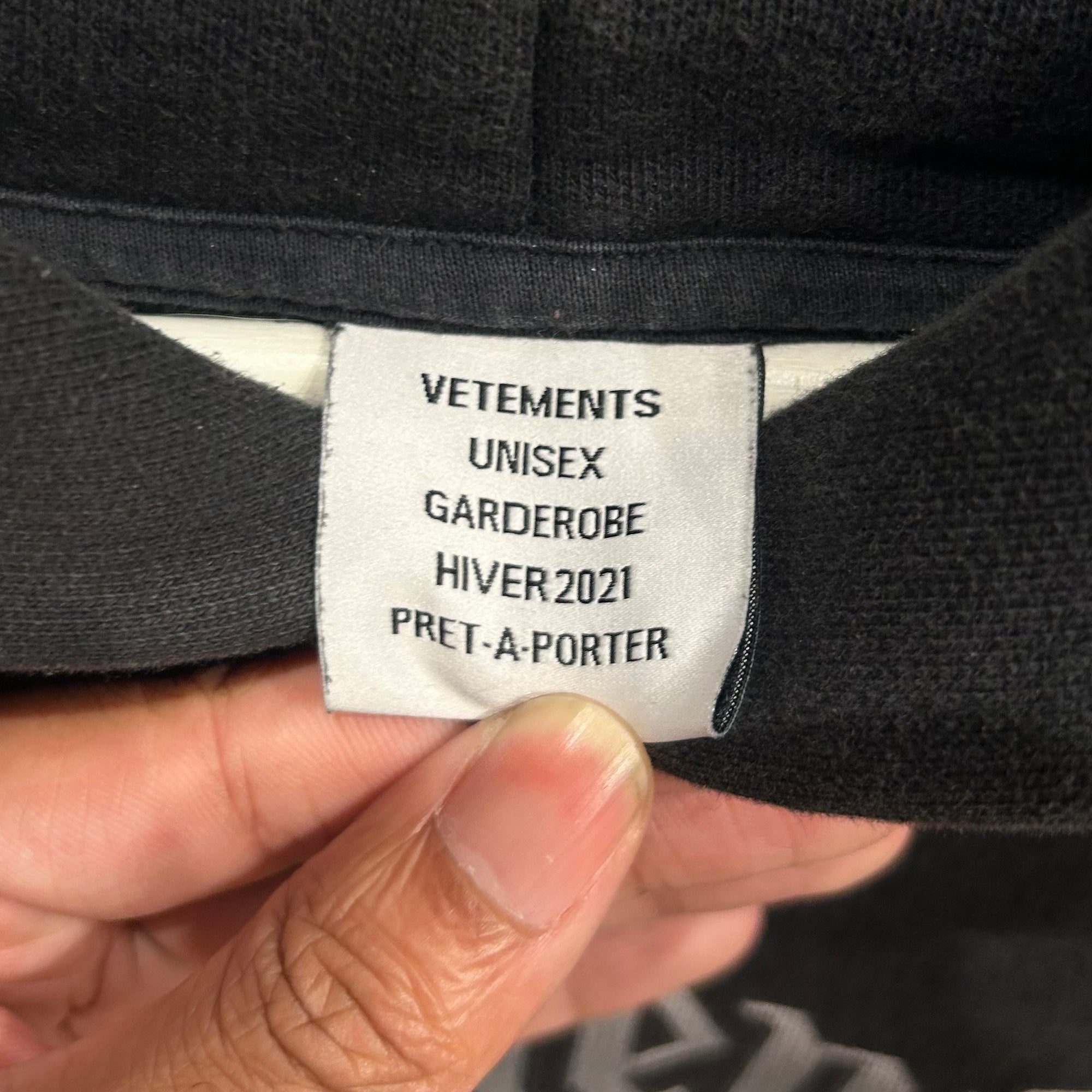 VETEMENTS AW20 MOTÖRHEAD HOODIE ‘BLACK’