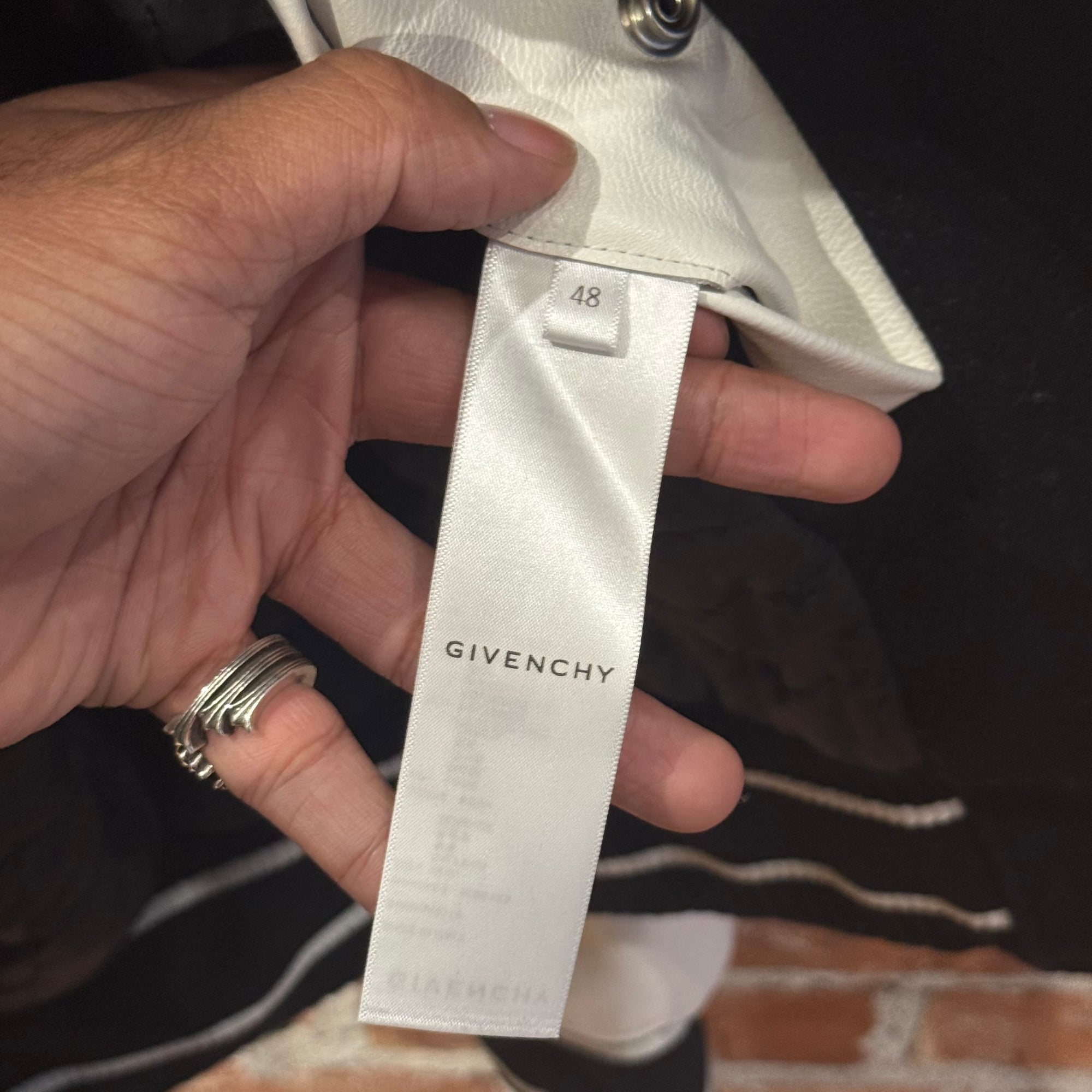 GIVENCHY WOOL VARSITY JACKET ‘BLACK/WHITE’