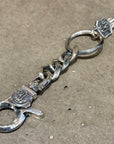 DEAL DESIGN KG CLIP FLEURKEY KEYCHAIN ‘SILVER’