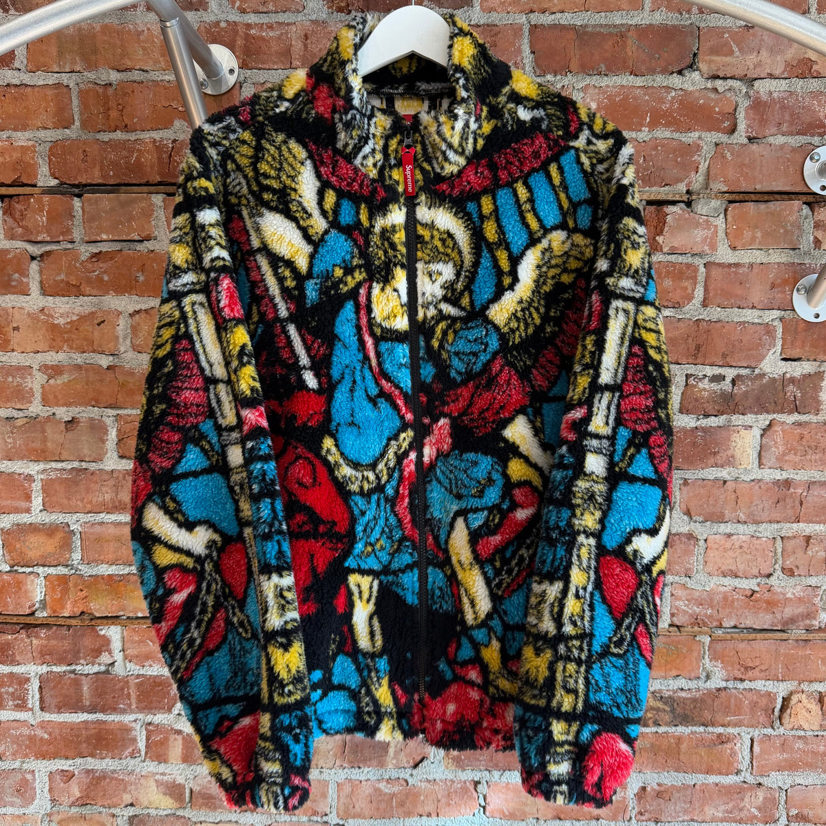 SUPREME SS21 SAINT MICHAEL FLEECE ZIP JACKET ‘MULTI’