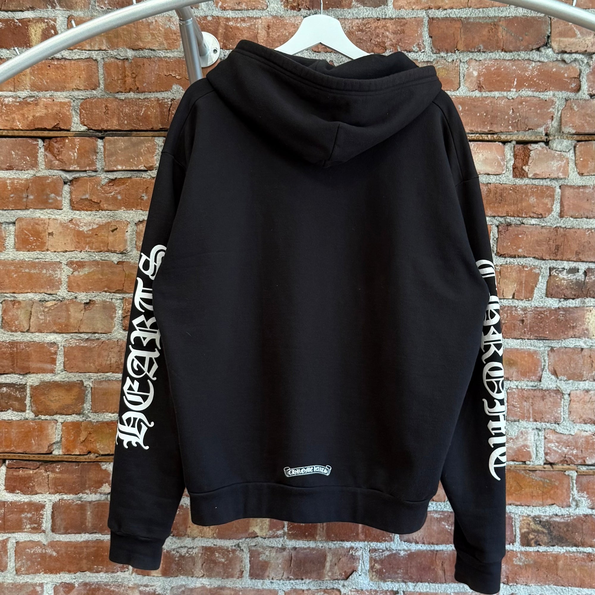 CHROME HEARTS VERTICAL LOGO ZIP HOODIE ’BLACK’
