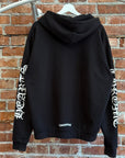 CHROME HEARTS VERTICAL LOGO ZIP HOODIE ’BLACK’
