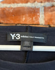 Y-3 OVERSIZED 3-STRIPES TEE ‘BLACK’