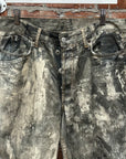 ACNE STUDIOS 1981 TROMPE SPLATTER DENIM ‘STONE’
