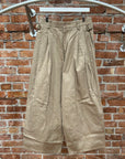 SYSTEM WIDELEG PLEAT PANTS ‘KHAKI’