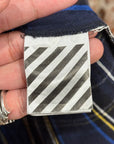 OFF WHITE SPRAY LOGO FLANNEL ‘BLUE’