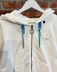 OFF-WHITE ABSTRACT ARROWS ZIP HOODIE ‘WHITE’