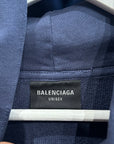 BALENCIAGA FW24 BB CRYPTO LOGO HOODIE ‘NAVY’