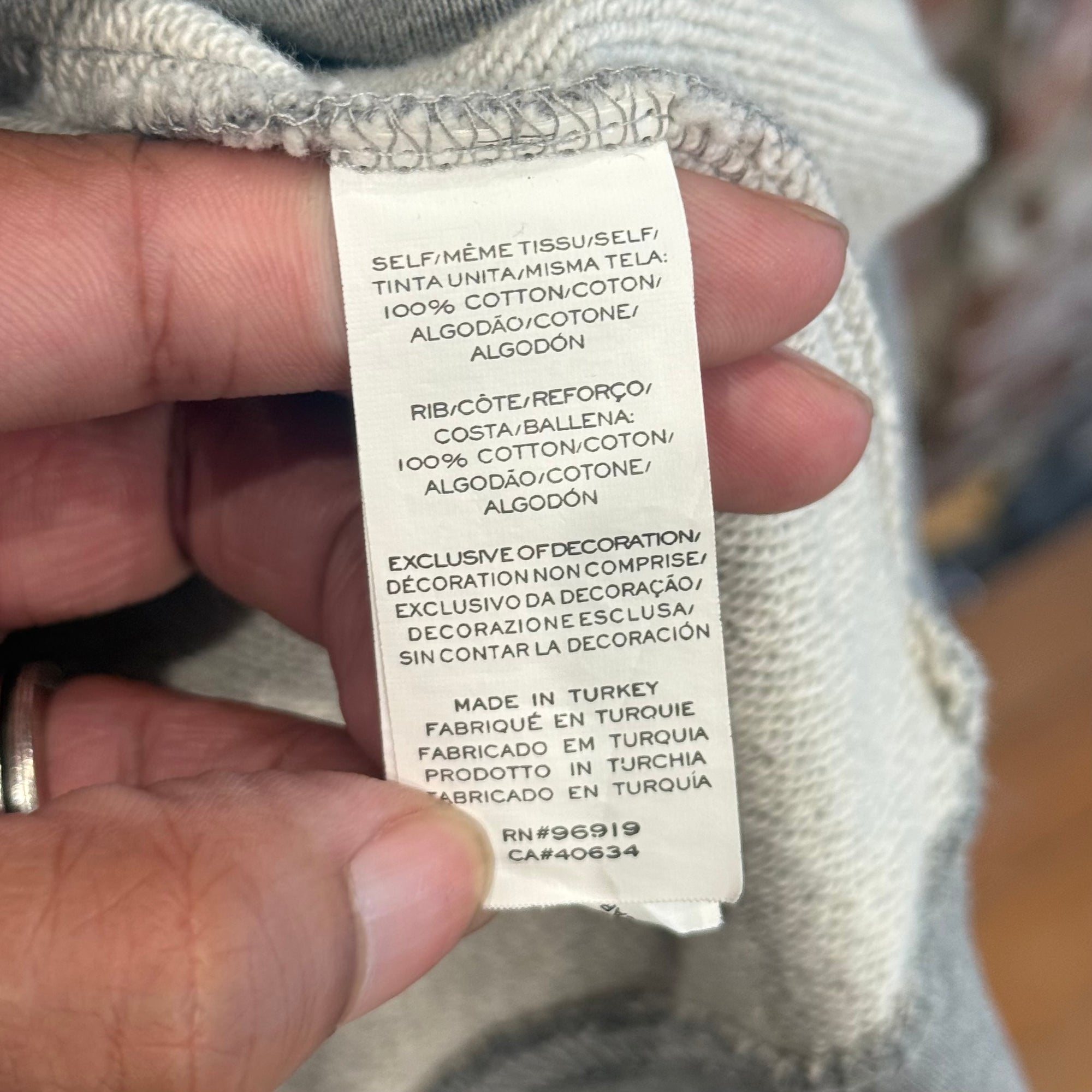 MARC JACOBS X AVI GOLD BAGEL HOODIE ‘GREY’
