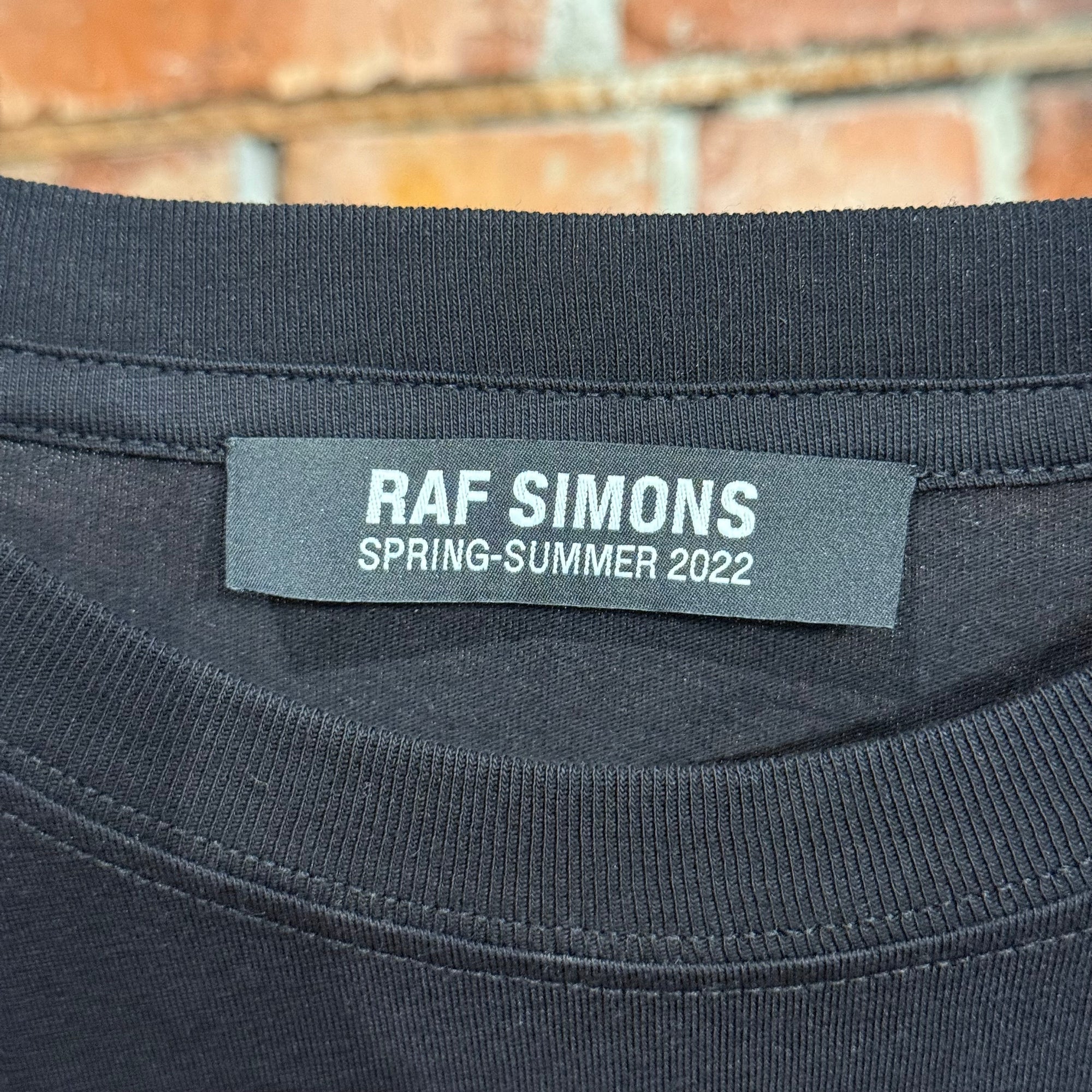 RAF SIMONS SS22 SREAPERS ROCKER TEE ‘BLACK’